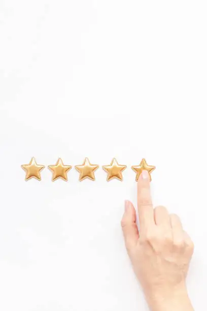 Photo of Five stars Customer Experience Feedback Concept