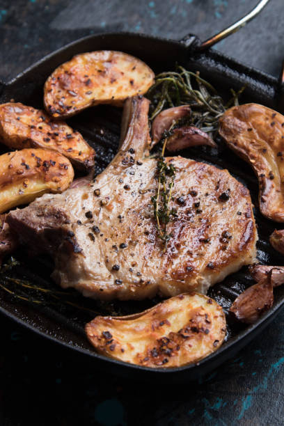 istock Perfect pork loin chop steak 1192721941