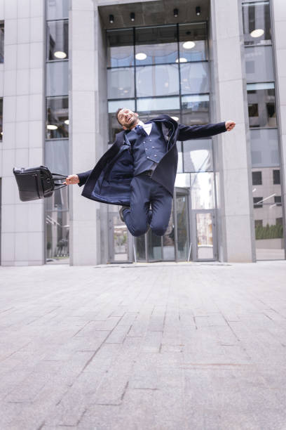 istock Positive delighted office worker being glad of weekends 1192722703