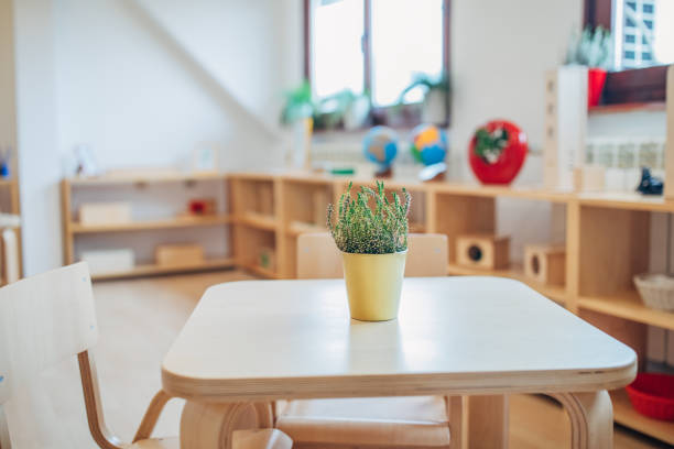 istock Classroom of kindergarten interior design 1192723259