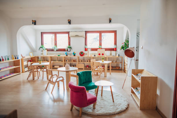 istock Classroom of kindergarten interior design 1192723318