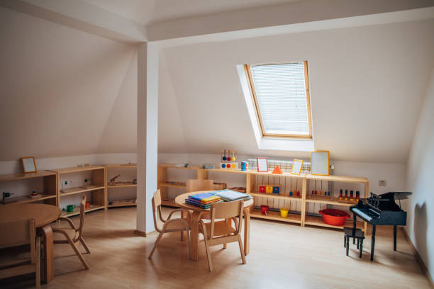istock Classroom of kindergarten interior design 1192723387
