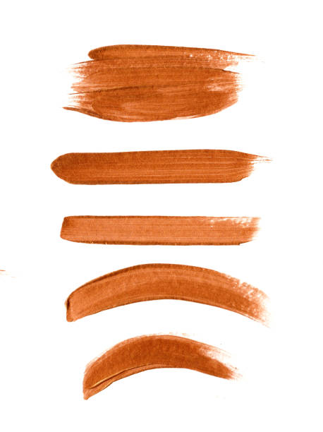 istock Watercolor brush strokes. Gold brushes, line splashes set. 1192725725