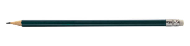istock Simple wooden graphite pencil with eraser, isolated on white 1192726986