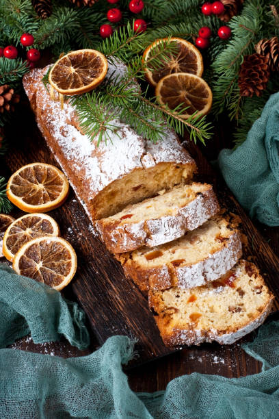 istock Holidays cake with raisins  for Christmas dinner 1192731006