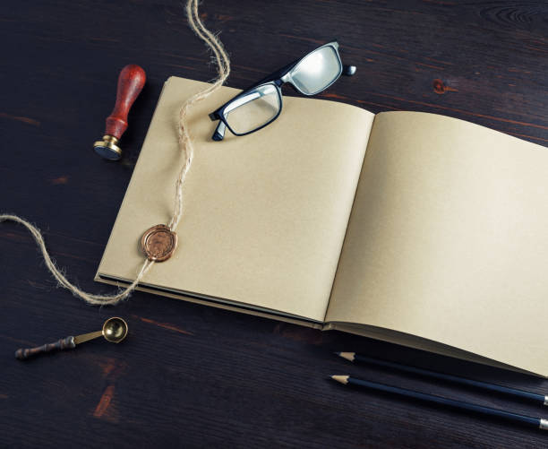 istock Sketchbook, retro stationery 1192732284