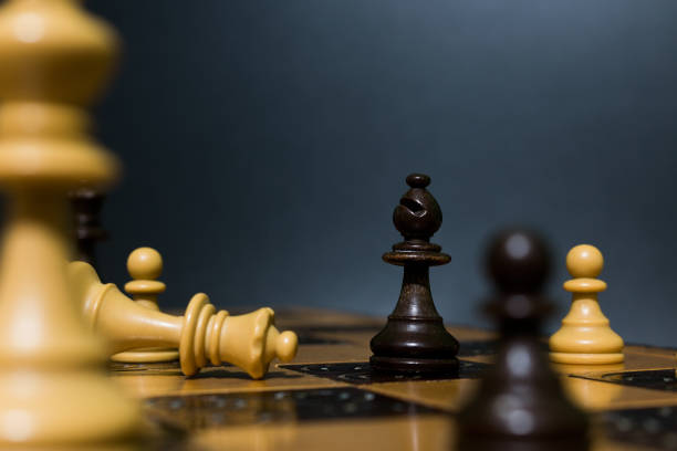 istock Chess photographed on a chessboard 1192733071