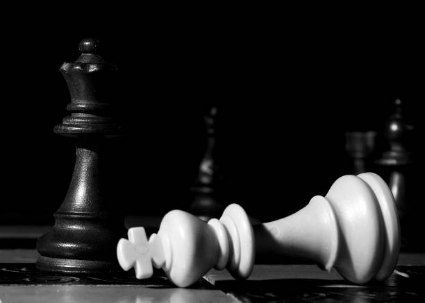 istock Chess photographed on a chessboard 1192733082