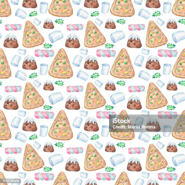 Gingerbread Color Pattern Gingerbread Pattern 10 Stock Illustration - Download Image Now ...