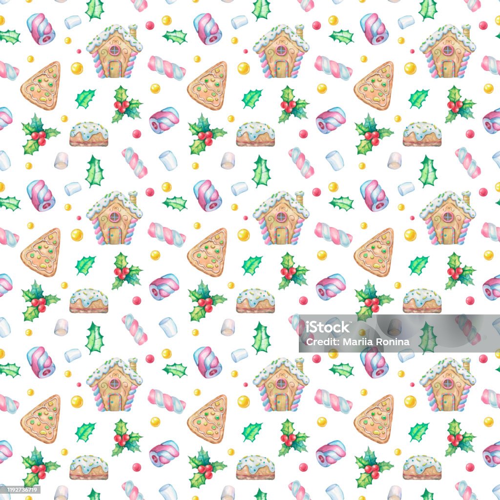 Gingerbread Pattern 5 Stock Illustration - Download Image Now