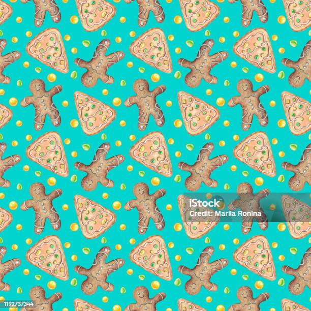 Gingerbread Texture Pattern Gingerbread Pattern 6 Stock Illustration - Download Image Now - Art ...