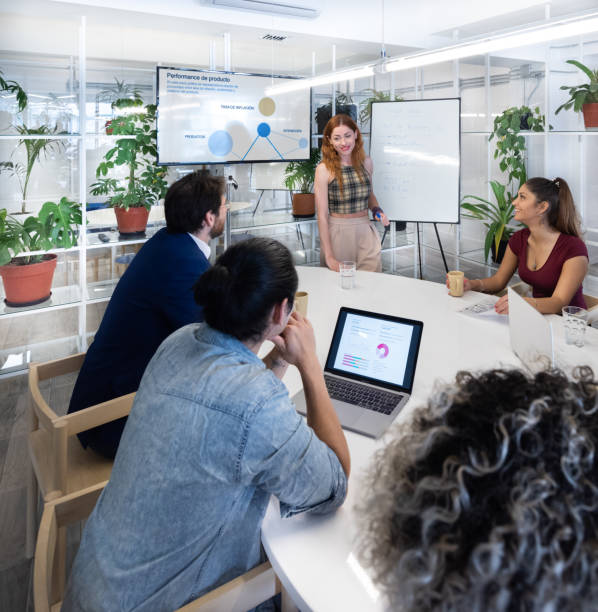 istock Presentation in business team meeting 1192737756