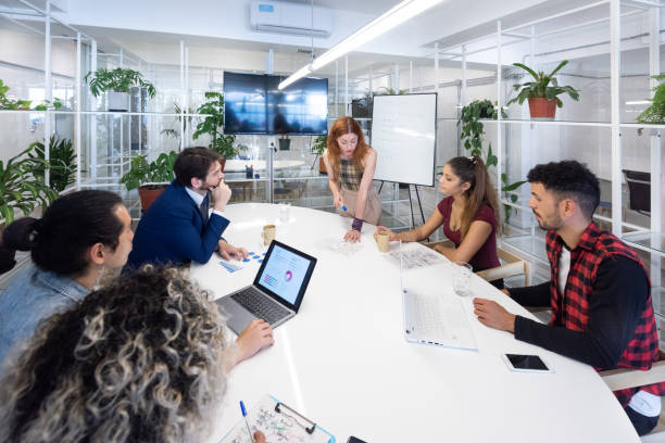 istock Presentation in business team meeting 1192737796