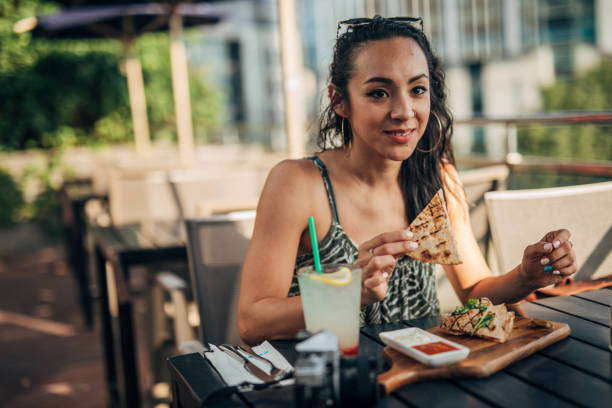 istock Woman in restaurant 1192738746