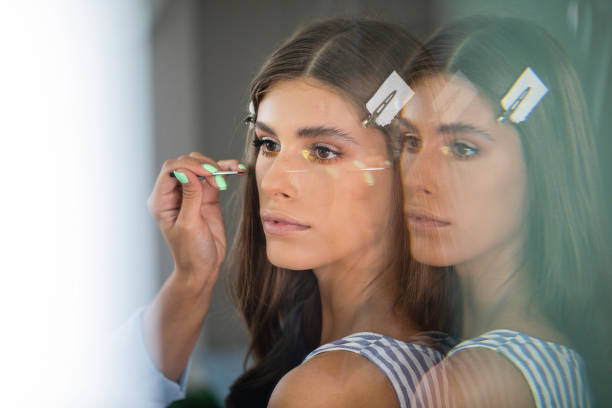 istock Glamorous young model at a beauty salon 1192741584