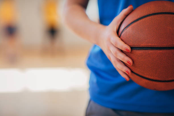 istock Basketball player with ball 1192745037