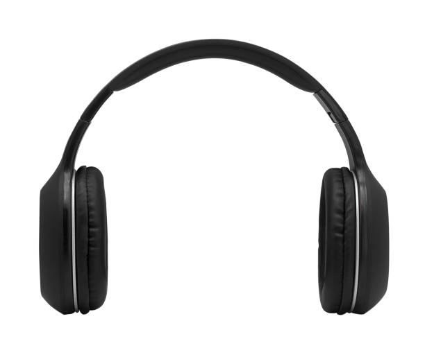 istock black headphone isolated on white background with clipping path,Closeup 1192763367