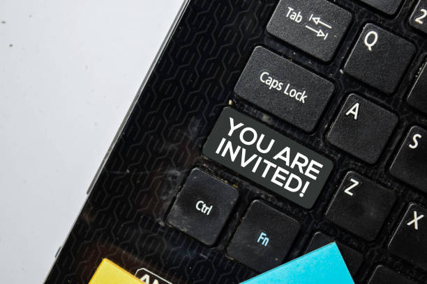 istock You Are Invited isolated on laptop keyboard background 1192767001