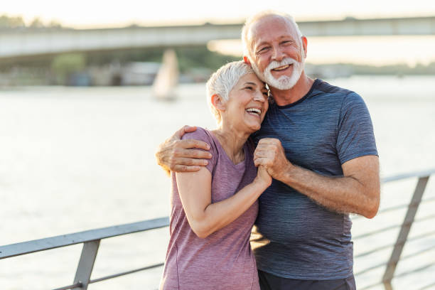 istock Mature couple in tender embrace 1192769264
