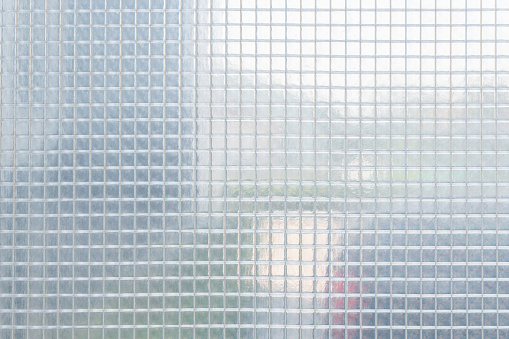 clear sheet square plastic pattern, texture, background.