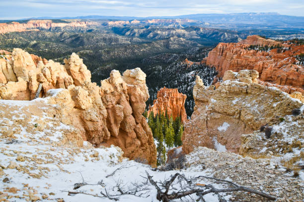 Spectacular landscapes in the Bryce canyon national park Red Rocks, Pink Cliffs, and Endless Vistas sunrise point stock pictures, royalty-free photos & images