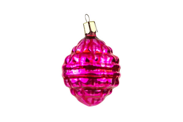 istock Vintage soviet christmas toy red shiny lantern 1192792507