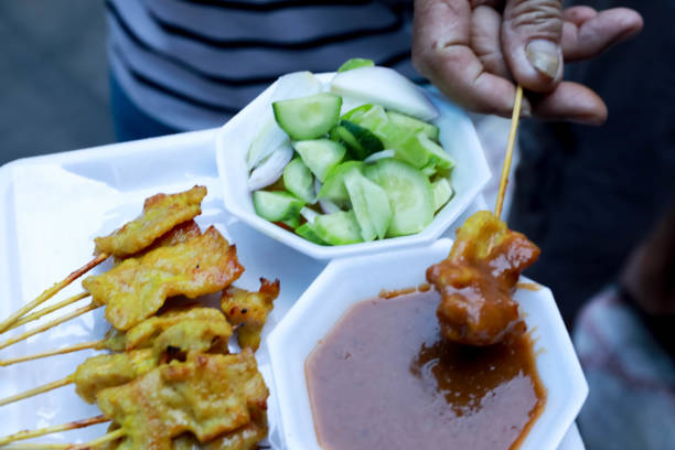 istock pork satay thai street food. 1192793441