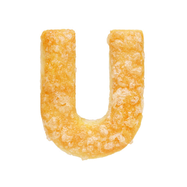 istock Letter U made from cookie isolated on white background 1192794306