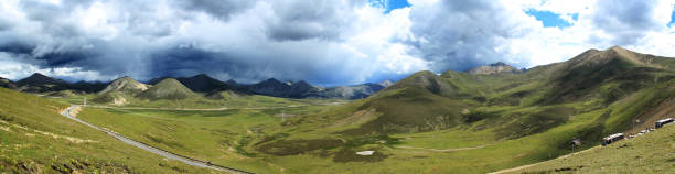 istock The panoramic view of mountains 1192808350