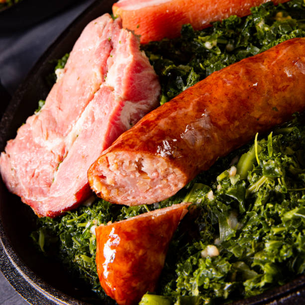 istock rustic kale with pinkel sausage and kassler 1192808469
