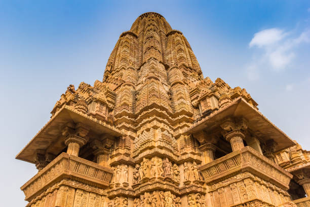 istock Decorated tower of the temple complex in Khajuraho 1192810924