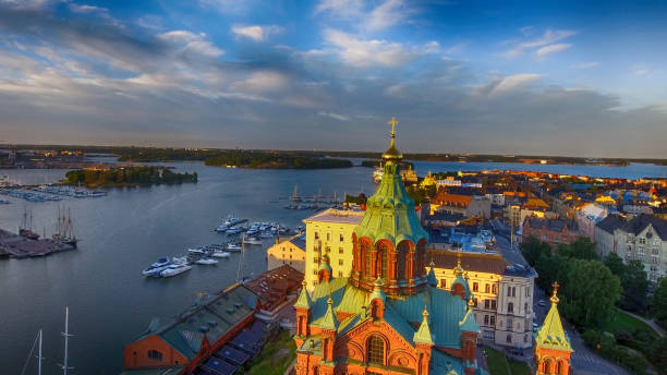 istock Uspenski Cathedral in Helsinki, aerial view 1192815182