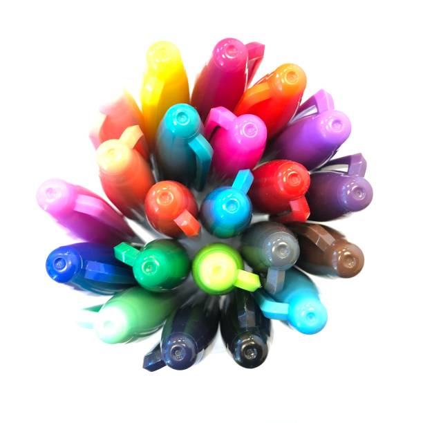 Permanent markers Colorful permanent markers permanent marker photos stock pictures, royalty-free photos & images