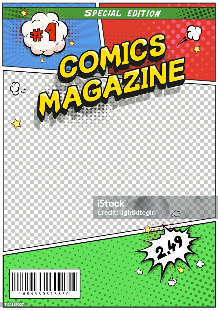 ปกหนังสือการ์ตูน หน้าชื่อนิตยสารการ์ตูน โปสเตอร์ชื่อการ์ตูนป๊อปอาร์ต Vector  ภาพประกอบสต็อก - ดาวน์โหลดรูปภาพตอนนี้ - Istock
