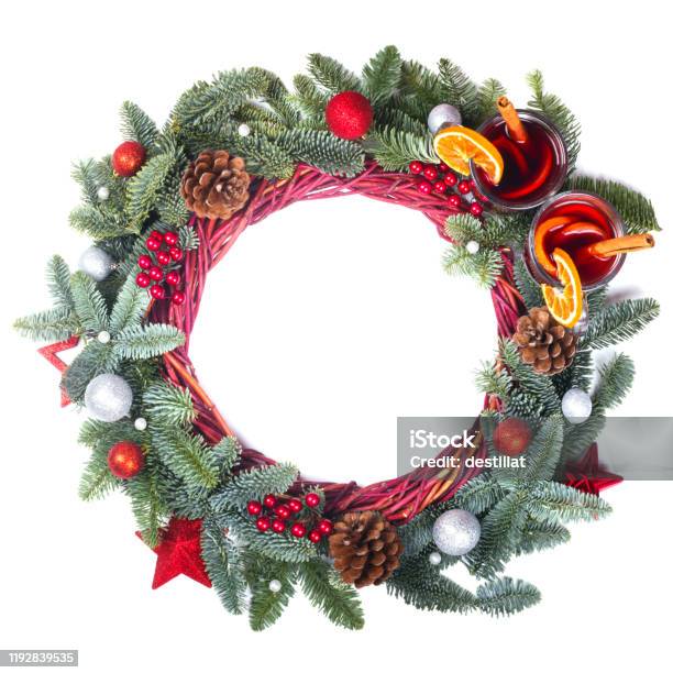 Christmas wreath frame Stock Photo by ©goldenshrimp 130429002
