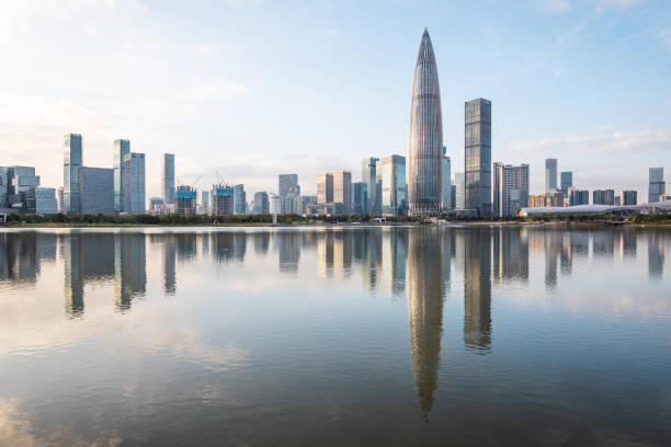 istock China Shenzhen Cityscape at Sunset 1192840145