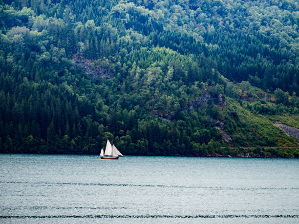 istock Sailing ship on fjord Norway 1192855864