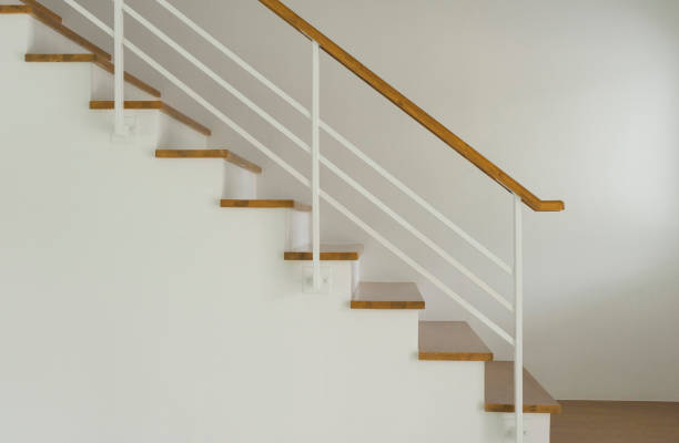 istock Modern designed stairs made with wood. 1192860459