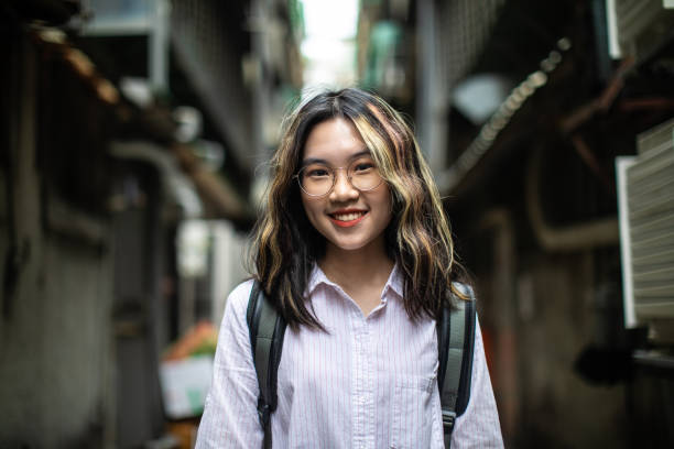istock Female Taiwanese student on her way to school 1192862494
