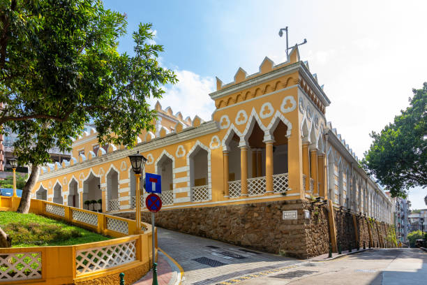 la caserne mauresque est une caserne historique à macao. - architecture asia building exterior macao photos et images de collection