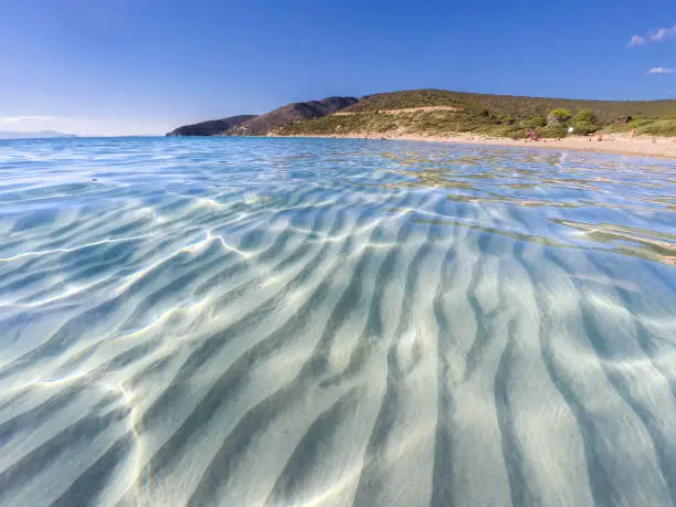 The transparent waters of mari Pintau beach - Quartu Sant'Elena - Cagliari