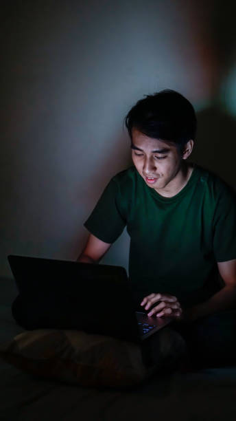 istock Asian Millennials Work at Night in Bedroom 1192867798
