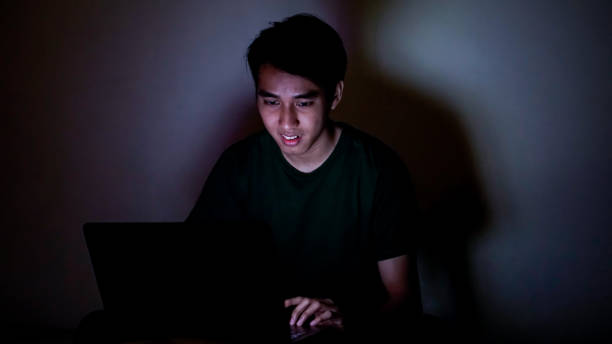 istock Asian Millennials Work at Night in Bedroom 1192867859