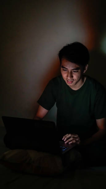 istock Asian Millennials Work at Night in Bedroom 1192867860