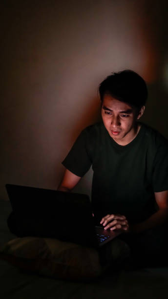 istock Asian Millennials Work at Night in Bedroom 1192867883