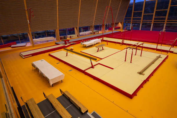 istock Gymnastic equipment in a gymnastic center 1192868340