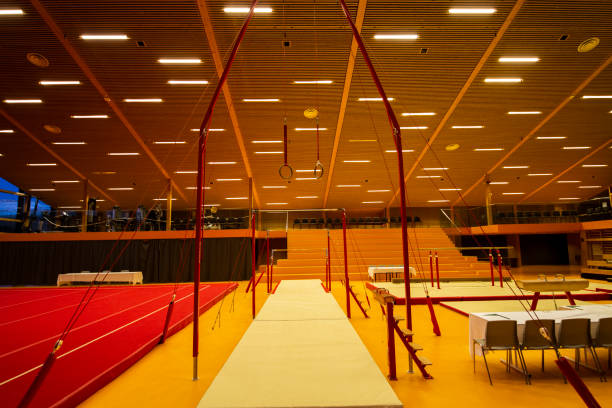 istock Gymnastic equipment in a gymnastic center 1192868921