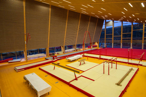 istock Gymnastic equipment in a gymnastic center 1192868927