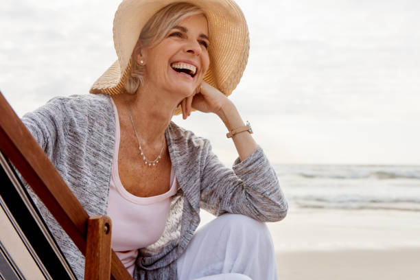 istock The beach brings her so much joy 1192870611