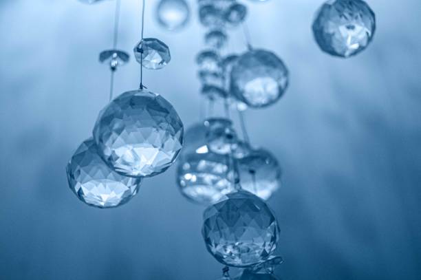 istock Blue Cristal balls hanging 1192872506